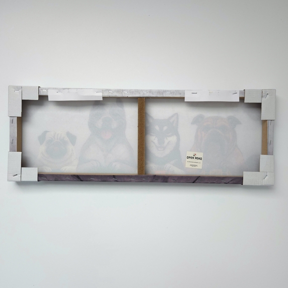 Dogs Playing Video Games Canvas Wall Art- 8 x 23 - Picture 4 of 5